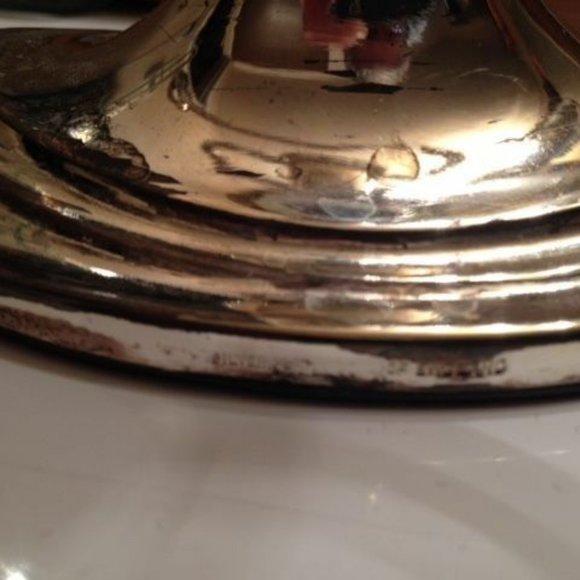 PAIR Vintage Silver Plate Candelabra - Made in UK - Picture 6 of 6